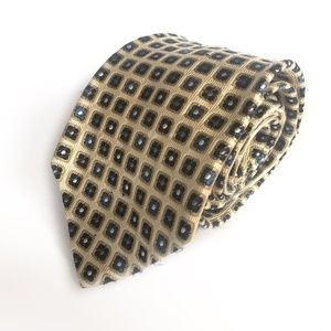 Vintage Nordstrom Dion Tie Geometric Print Silk OS